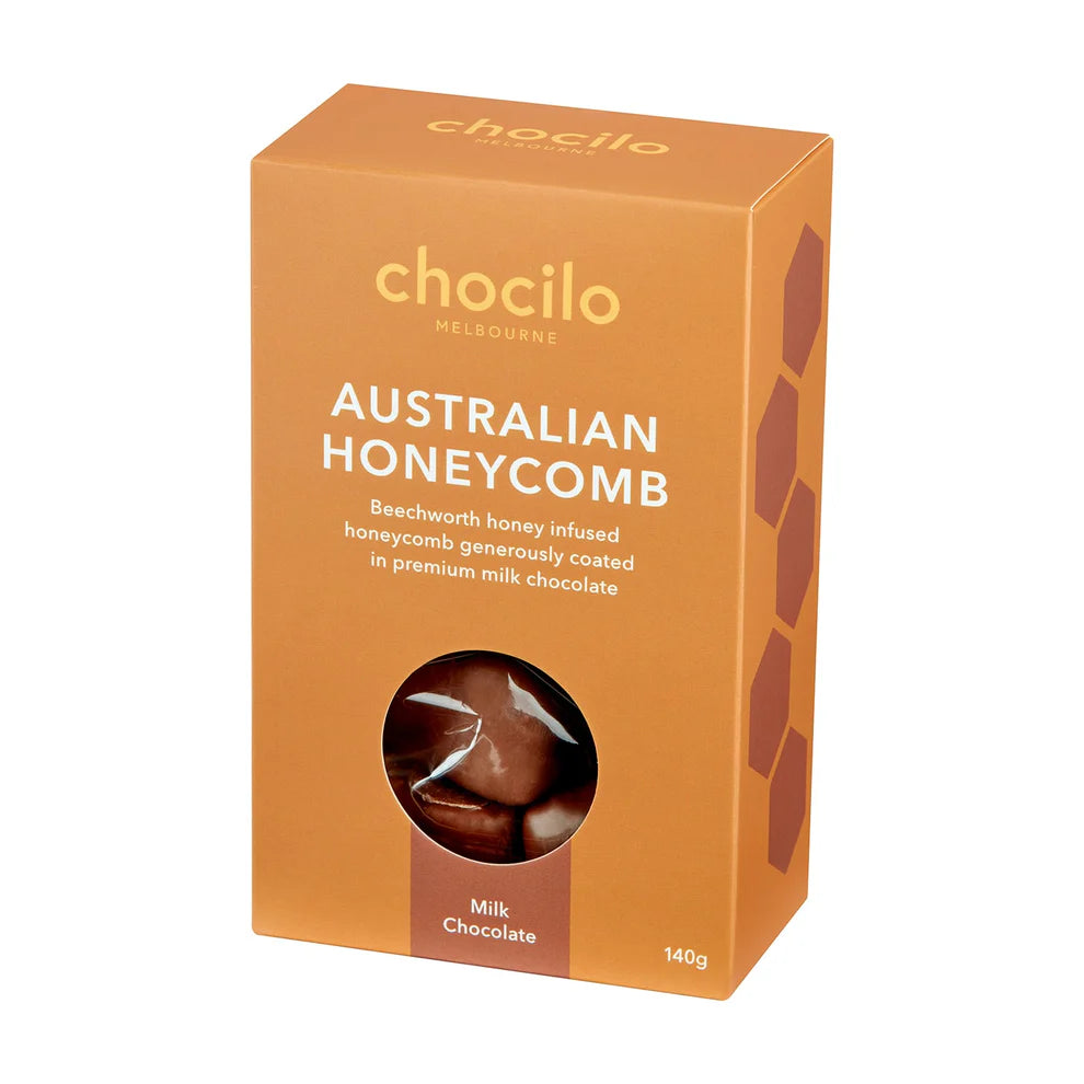 Chocilo Australian Honeycomb in Milk Chocolate Gift Box – 140g