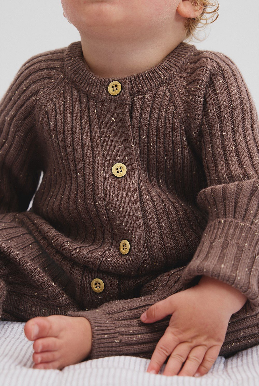 Country Road Button Knit Jumpsuit Size 00 | Chocolate