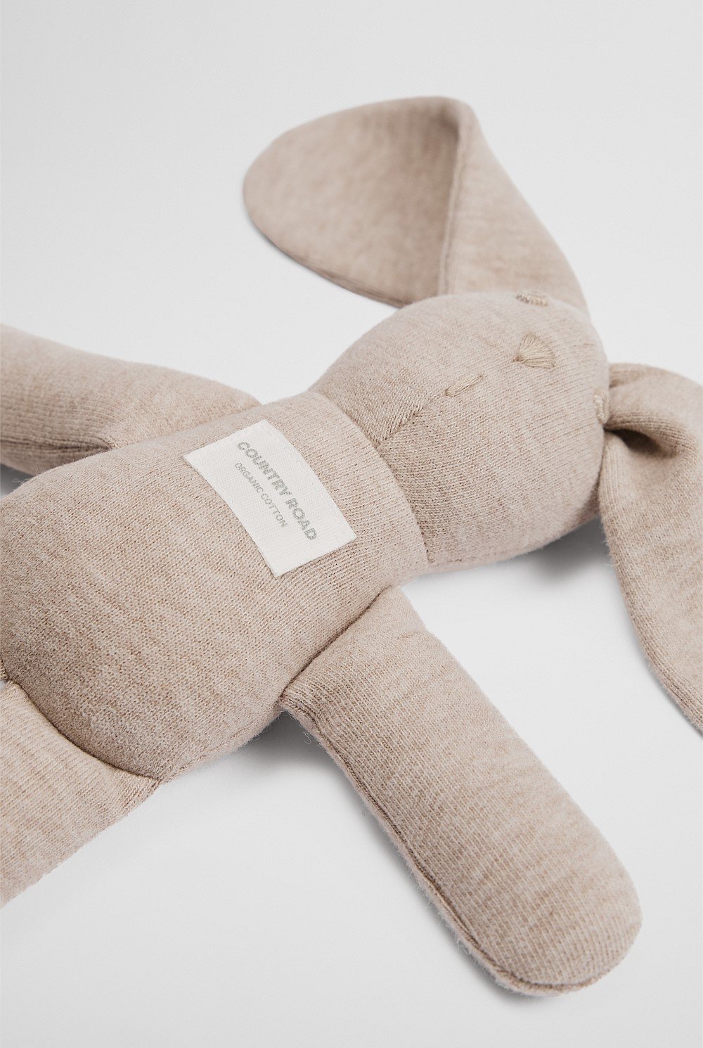 Country Road Organically Grown Cotton Rib Bunny | Mushroom Marle