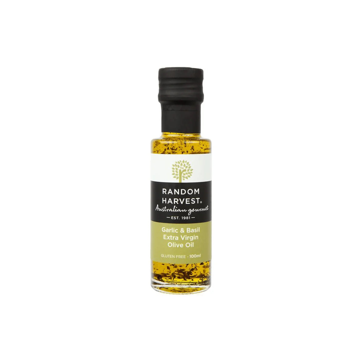 Garlic & Basil Extra Virgin Olive Oil 100ml | Random Harvest