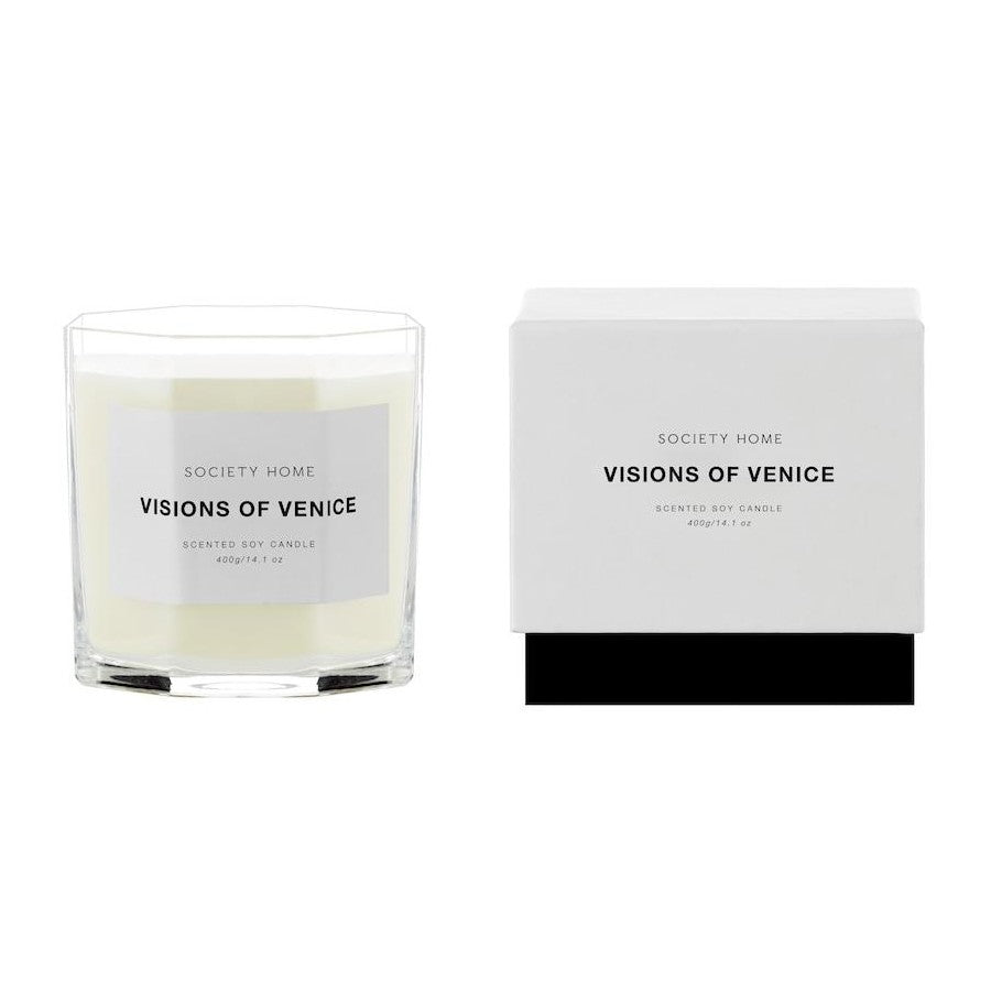 Society Home Visions of Venice Scented Soy Candle 400g