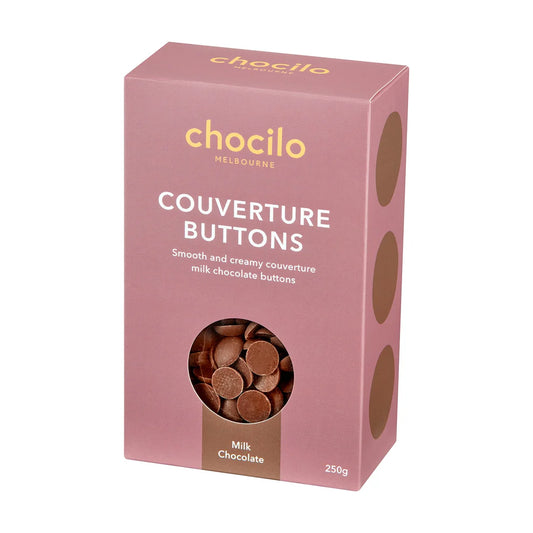 Chocilo Couverture Milk Chocolate Buttons - 250g