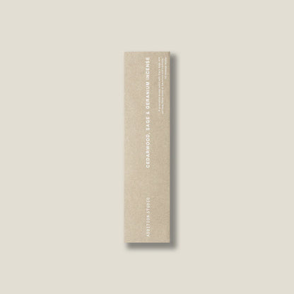 Addition Studio Cedarwood, Sage and Geranium Incense Refill Envelope