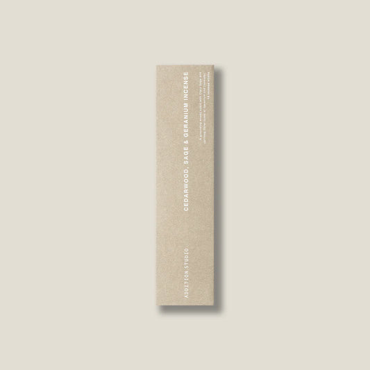 Addition Studio Cedarwood, Sage and Geranium Incense Refill Envelope