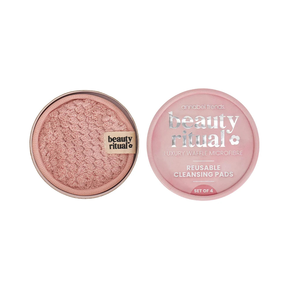 Luxury Waffle Cleansing Pads – Set of 4