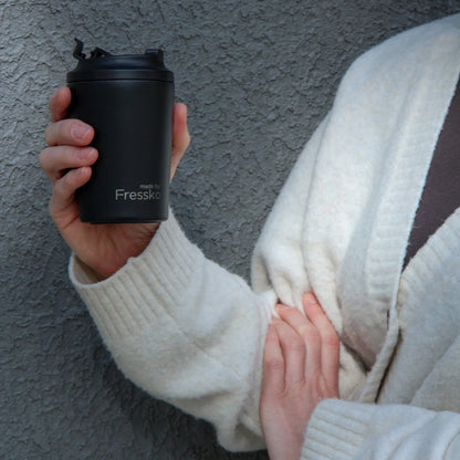 Fressko Bino 8oz Ceramic Reusable Cup | Coal