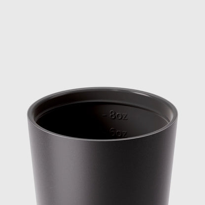 Fressko Bino 8oz Ceramic Reusable Cup | Coal