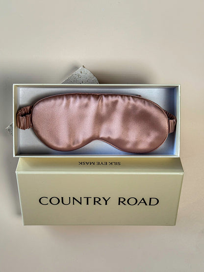 Country Road Silk Eye Mask