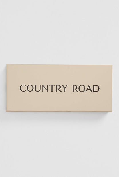 Country Road Silk Eye Mask