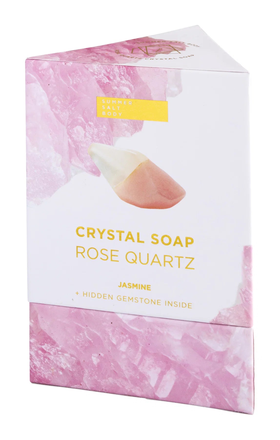 Summer Salt Body Rose Quartz Crystal Soap
