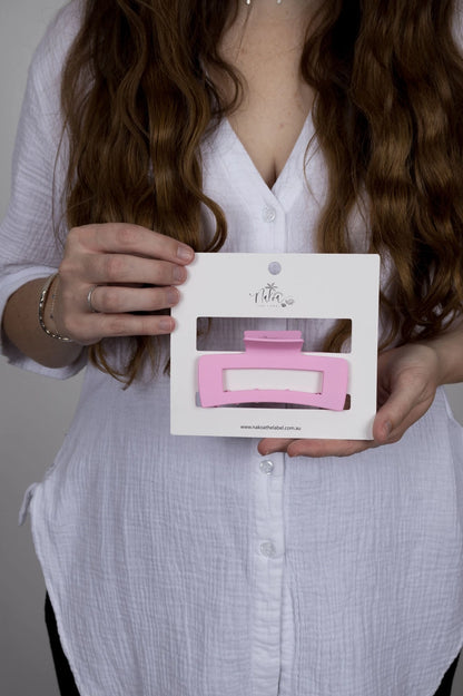 Matte Rectangle Claw Clip