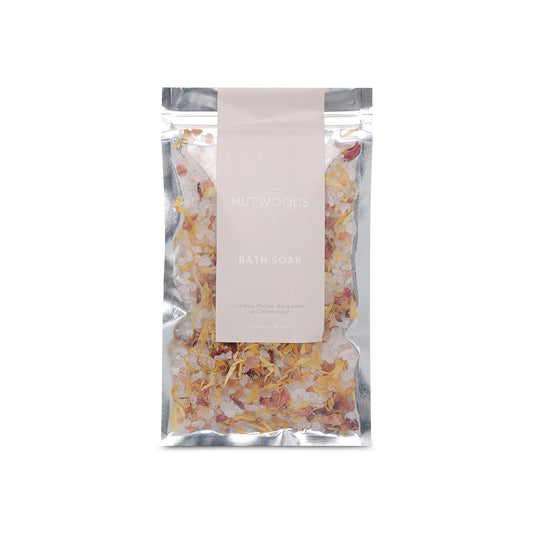 Hutwoods Lemon Myrtle, Bergamot & Cedarwood Bath Soak Sachet