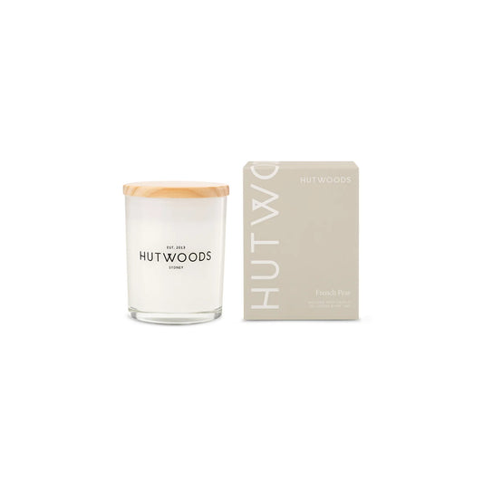 Hutwoods French Pear Candle | Small | 30+ Hours Burn Time
