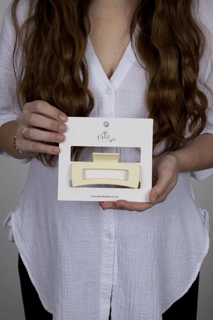 Matte Rectangle Claw Clip