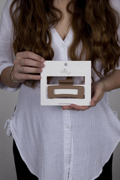 Matte Rectangle Claw Clip