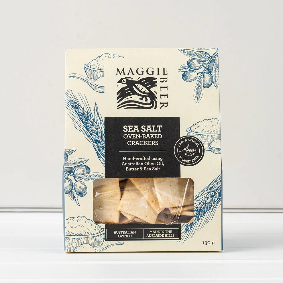Maggie Beer Sea Salt Oven Baked Crackers | 130g