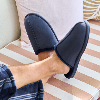 Men’s Cosy Slippers – Navy