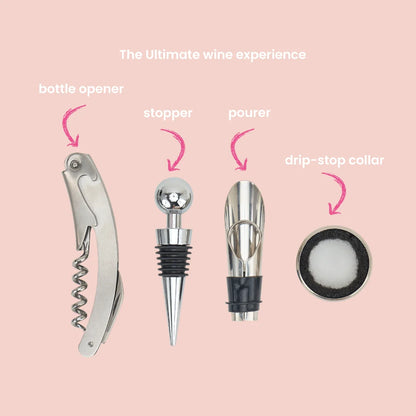 Wine Lover’s 4-Piece Gift Set