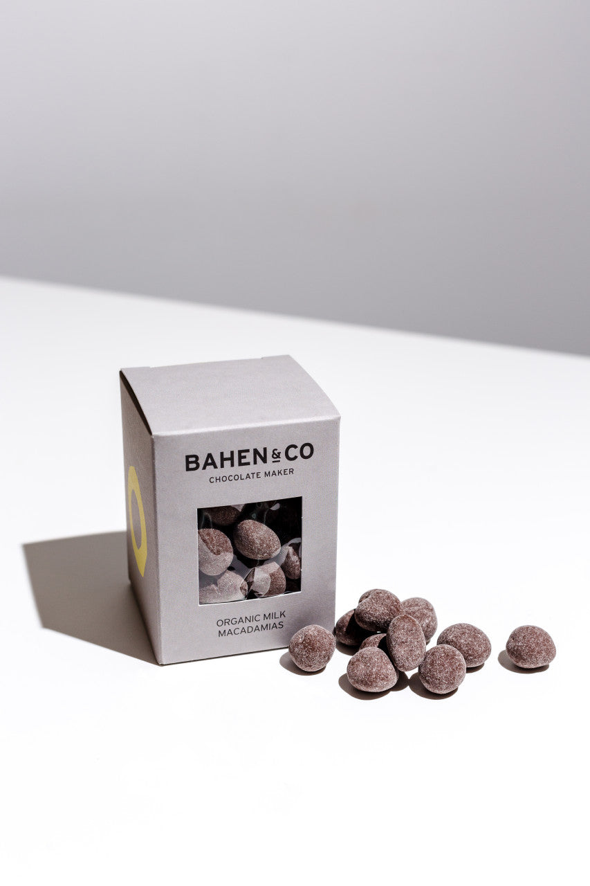 Bahen & Co Milk Chocolate Macadamias | 100g