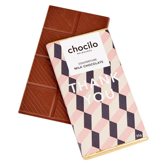 Chocilo "Thank You" Milk Chocolate Block - 35g