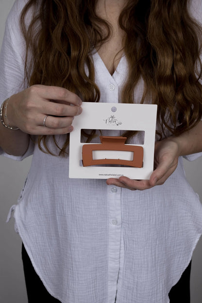 Matte Rectangle Claw Clip