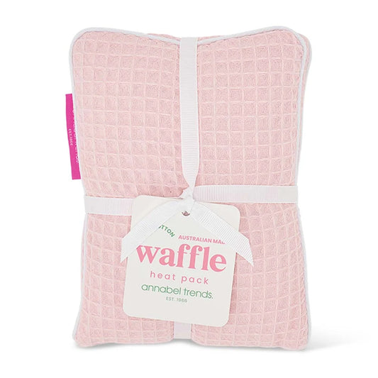 Waffle Cotton Heat Pillow – Pink