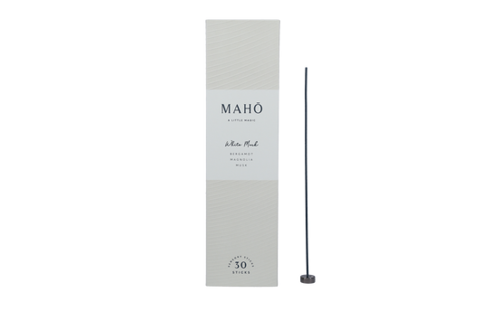 Maho Sensory Incense Sticks + Burner Kit – White Musk